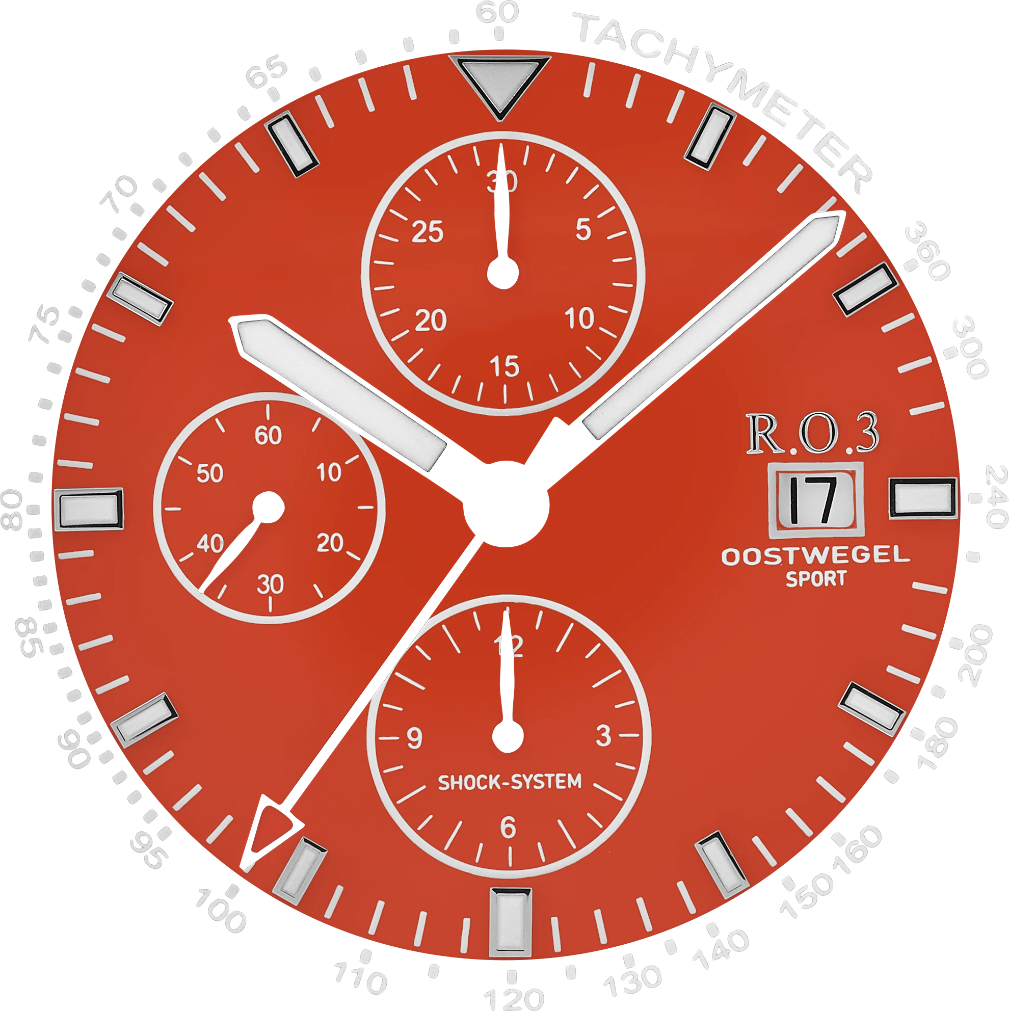 R.O.3 wijzerplaat Oranje
