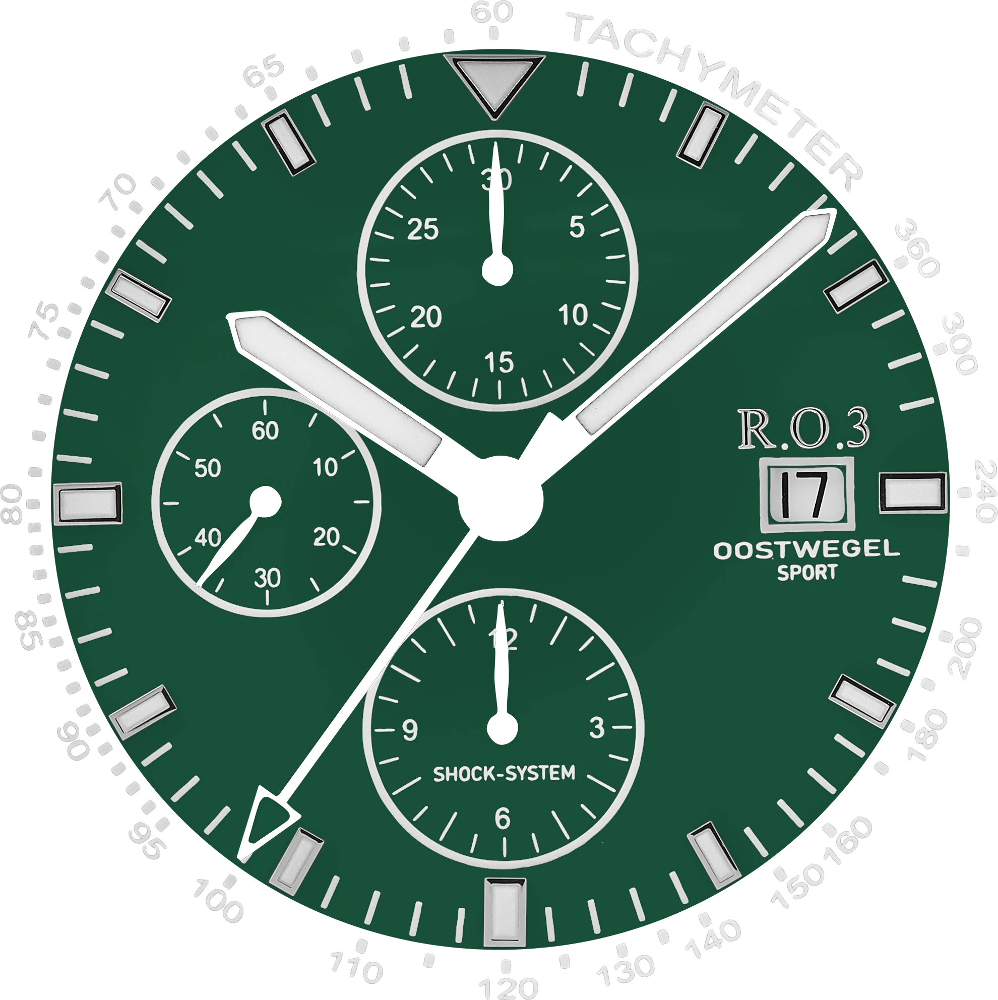 R.O.3 wijzerplaat Groen
